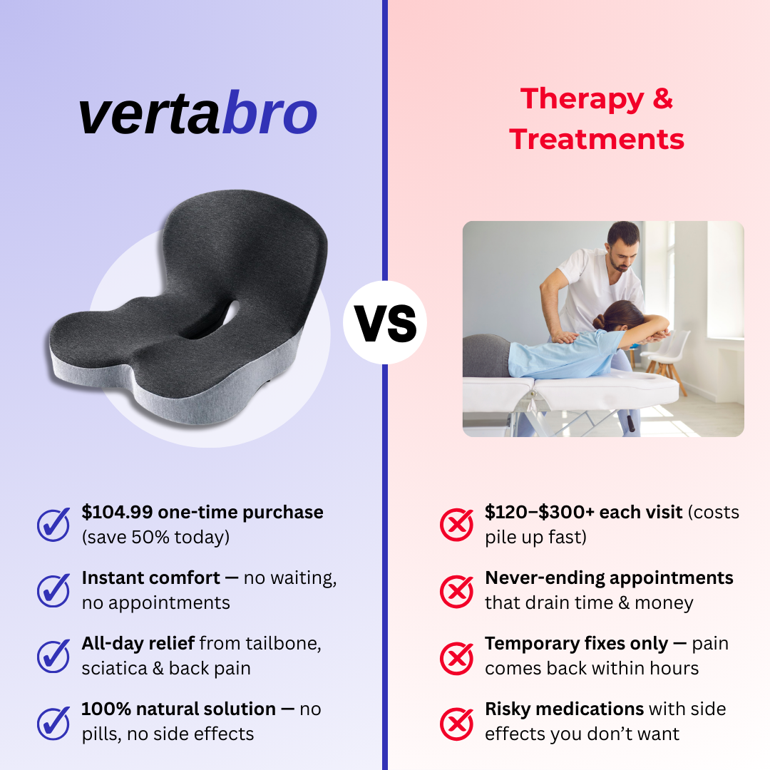 Vertabro™ Comfort + Seat Cushion