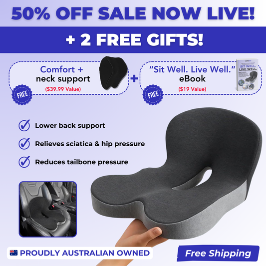 Vertabro™ Comfort + Seat Cushion